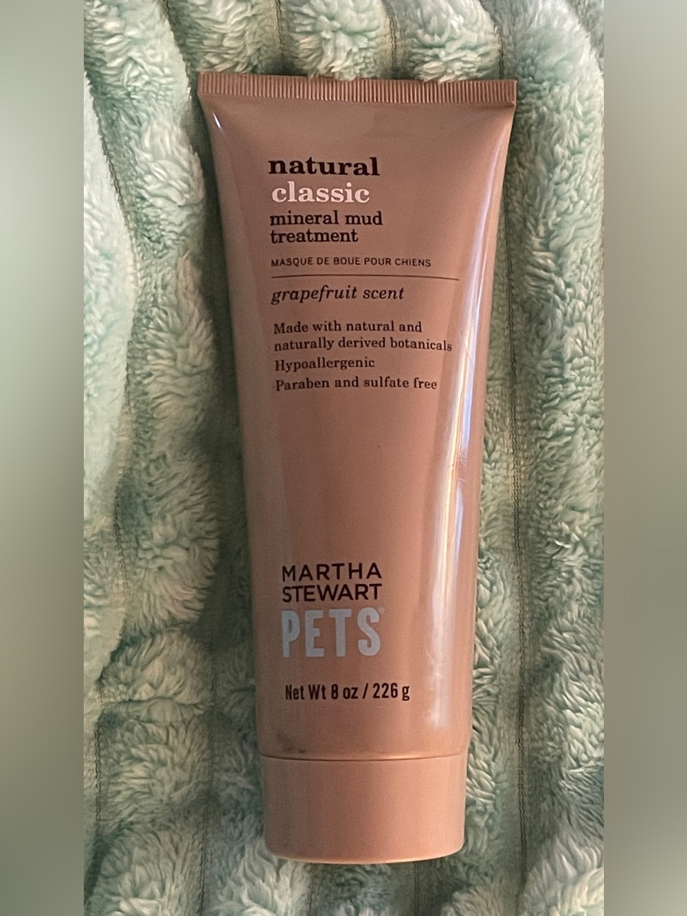 ✔️🌸Ⓜ️Martha Stewart Pets MINERAL MUD DOG TREATMENT Grapefruit Scent 8 OZ